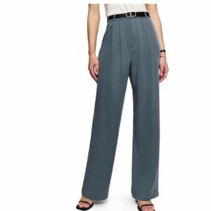 Reformation Blue High-Waisted Pants